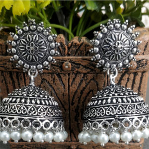 oxidised jhumkis
