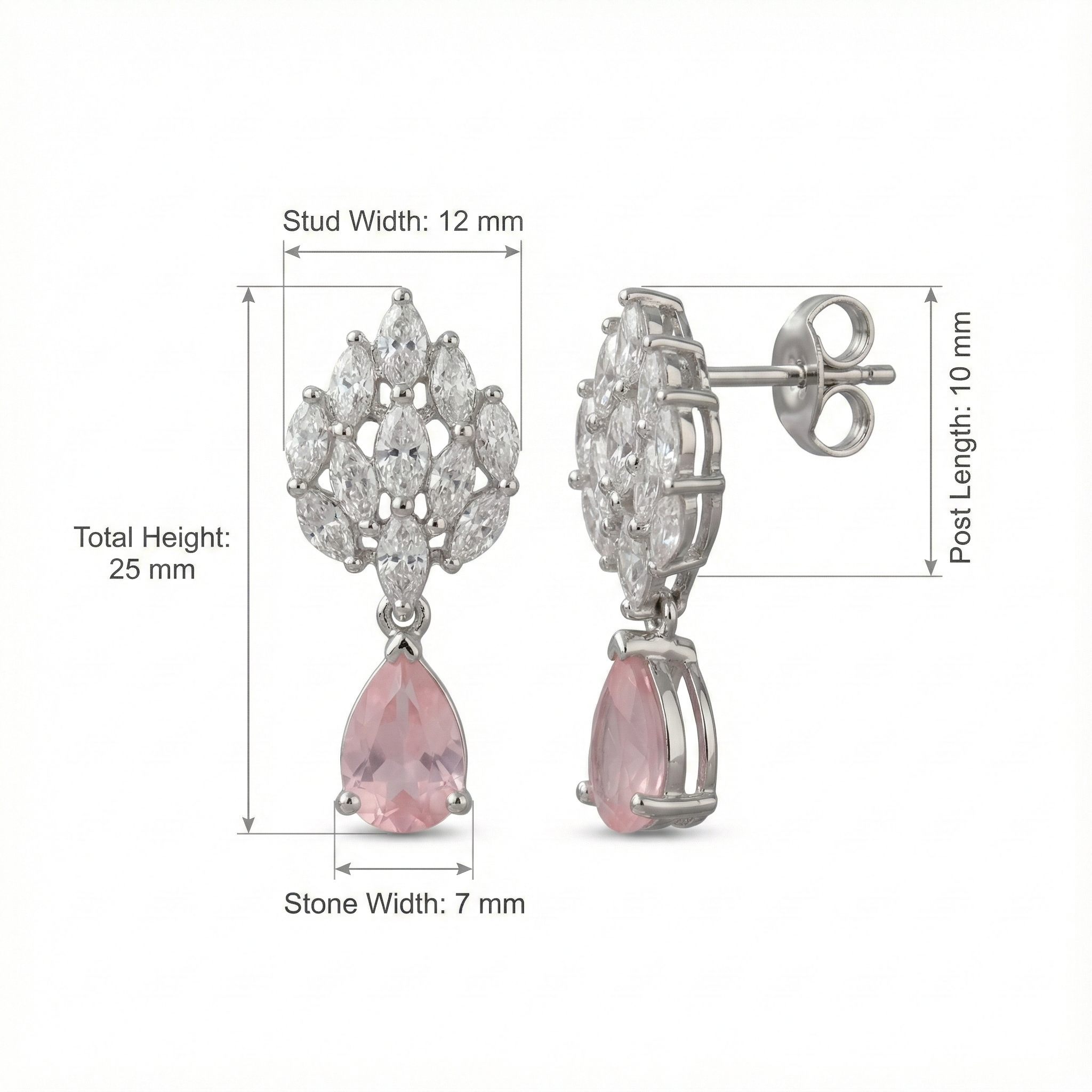 Cubic Zircon Earrings