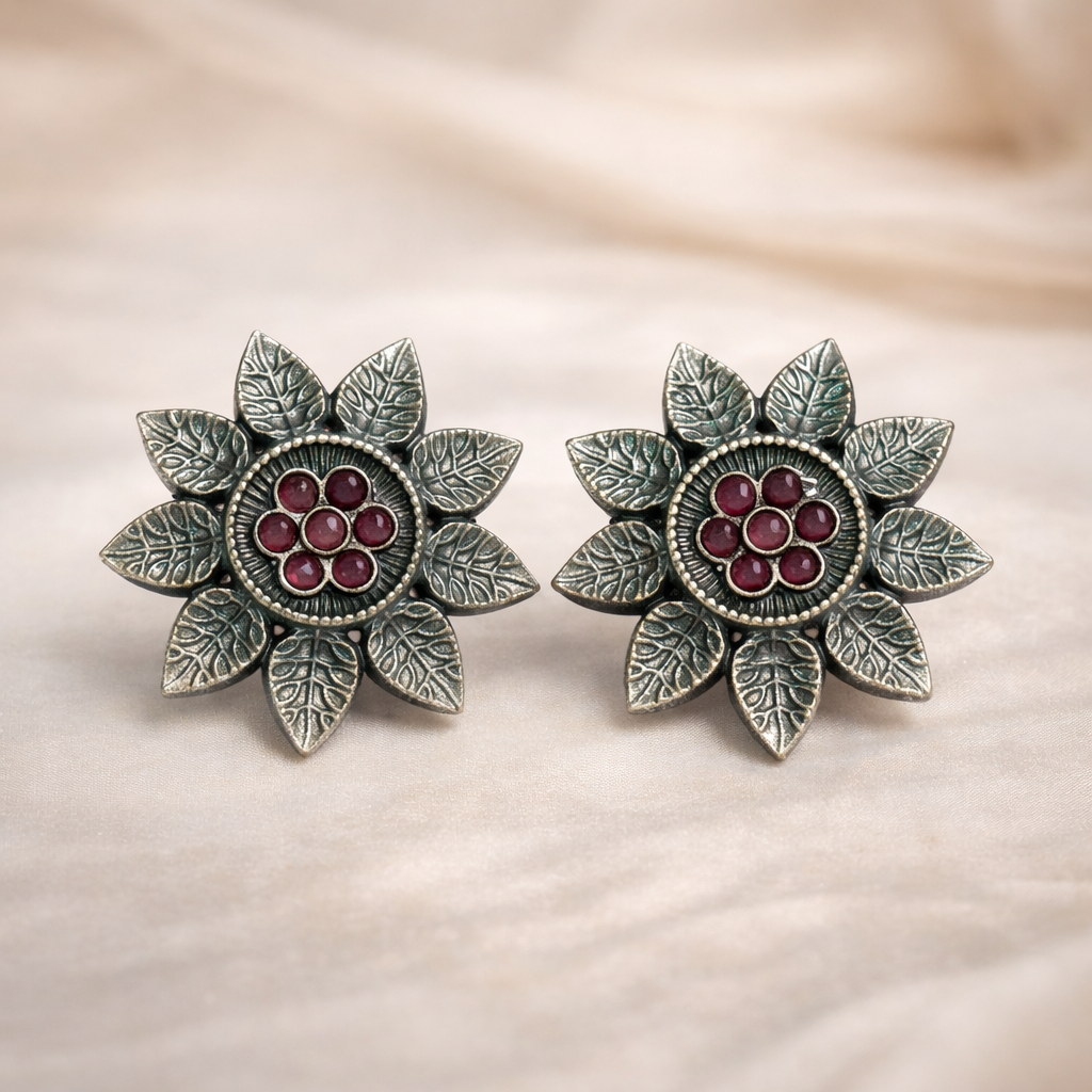 Oxidised Silver Earrings