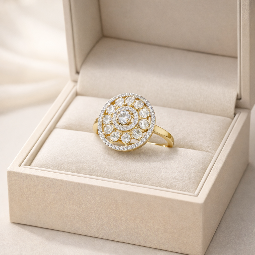 Elegant American Diamond Ring for Women and Girls