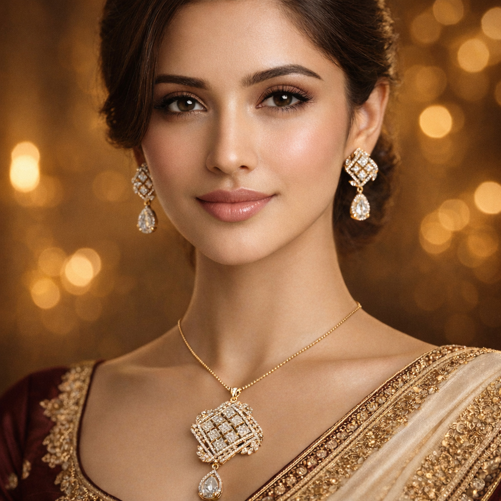 American Diamond Pendant set