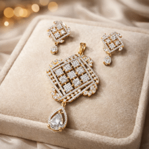 American Diamond Pendant Set for Women and Girls | Everyday and Party Wear