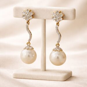 American Diamond Dangler Earrings for Women and Girls