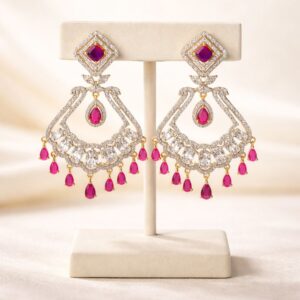 American Diamond Dangler Earrings for Women and Girls