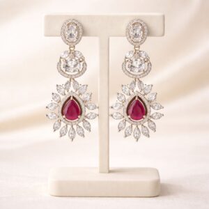 American Diamond Dangler Earrings for Women and Girls