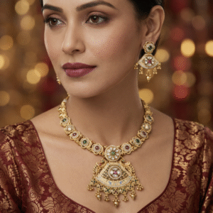 Temple Jewellery Necklace Set