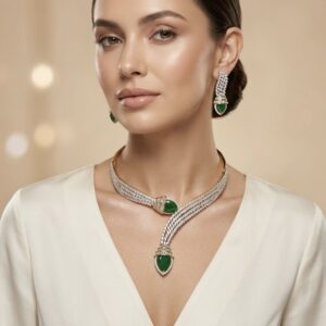 American Diamond Necklace Set for Women and Girls | Party Wear