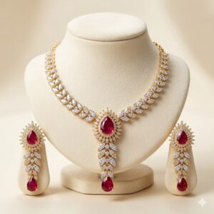 American Diamond Necklace Set for Women and Girls | Party Wear