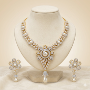 American Diamond Necklace Set