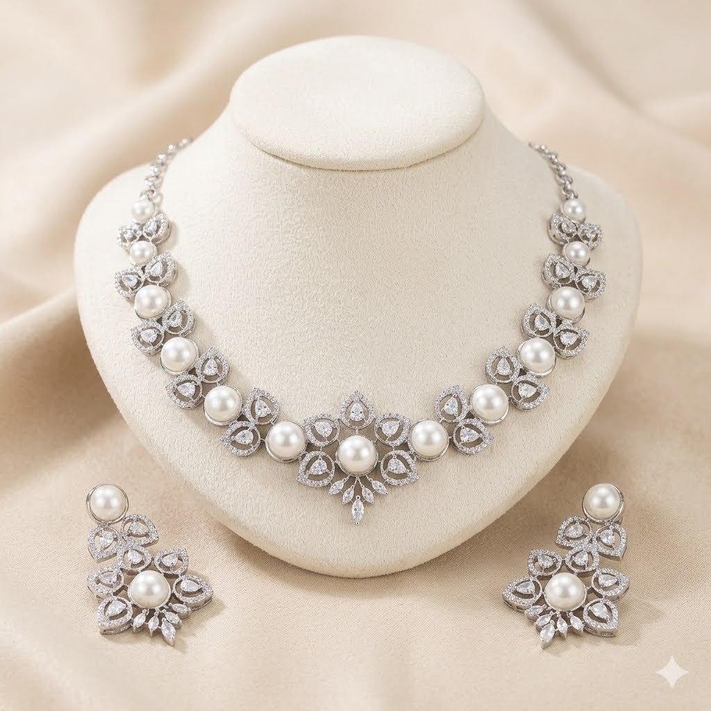 IMG_2643 (1) American Diamond Necklace Set