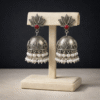 Traditional Oxidised Silver Jhumkis