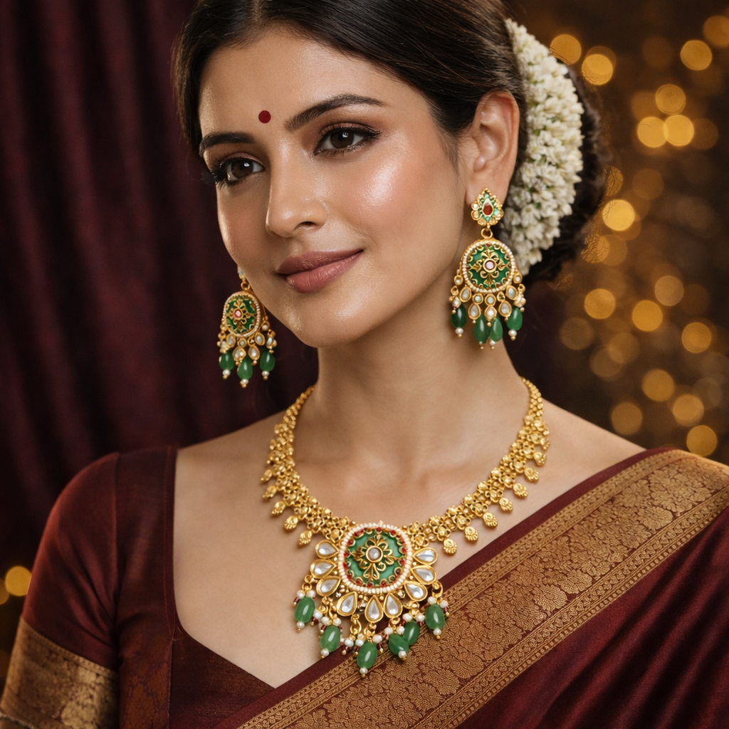 Temple Jewellery Necklace Sets