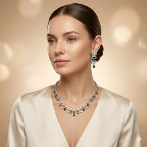 American Diamond Necklace Set