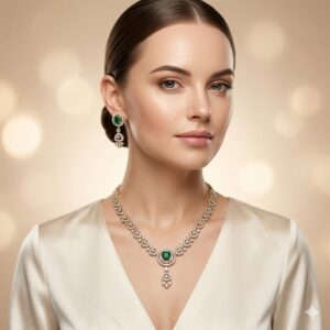 American Diamond Necklace Set