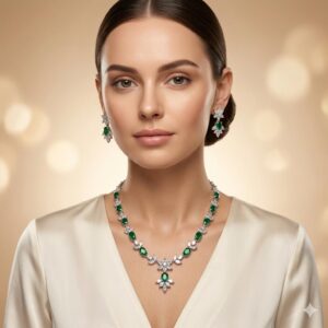 American Diamond Necklace Set