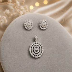 American Diamond Pendant Set for Women and Girls | Everyday and Party Wear